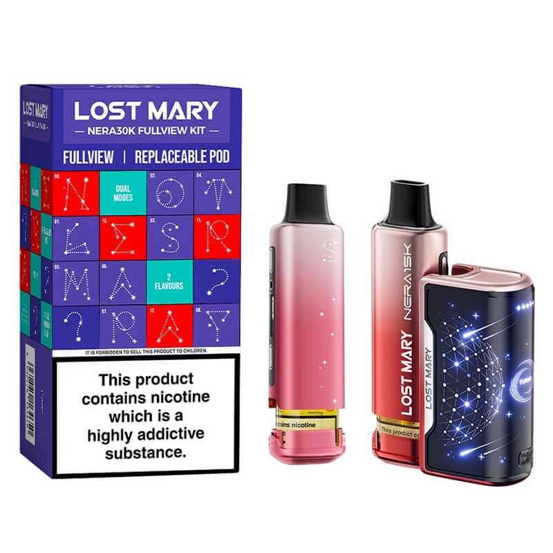 Lost Mary Nera30K Fullview Prefilled Vape Pod Kit | Vapestore UK Lost Mary Nera30K Fullview Prefilled Vape Pod Kit | Vapestore UK