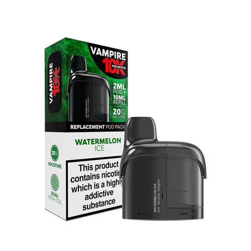 Vampire 10K Watermelon Ice Prefilled Vape Pods + Refill