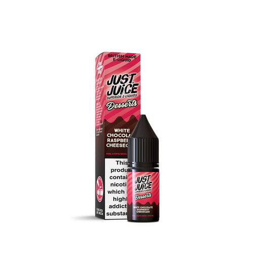 Just Juice Desserts White Chocolate Raspberry Cheesecake 10ml Nic Salt E-Liquid