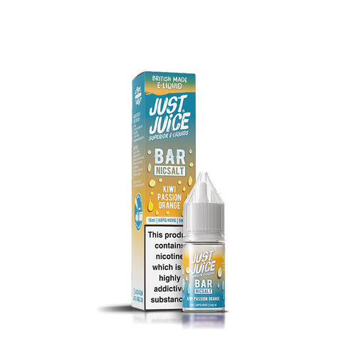 Just Juice Bar Range Kiwi Passion Orange 10ml Nic Salt E-Liquid