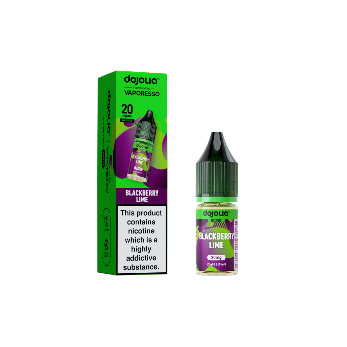 DojoLiq Blackberry Lime 10ml Nic Salt E-Liquid by Vaporesso