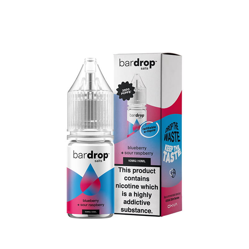 Bar Drop Blueberry Sour Raspberry 10ml Nic Salts E-Liquid