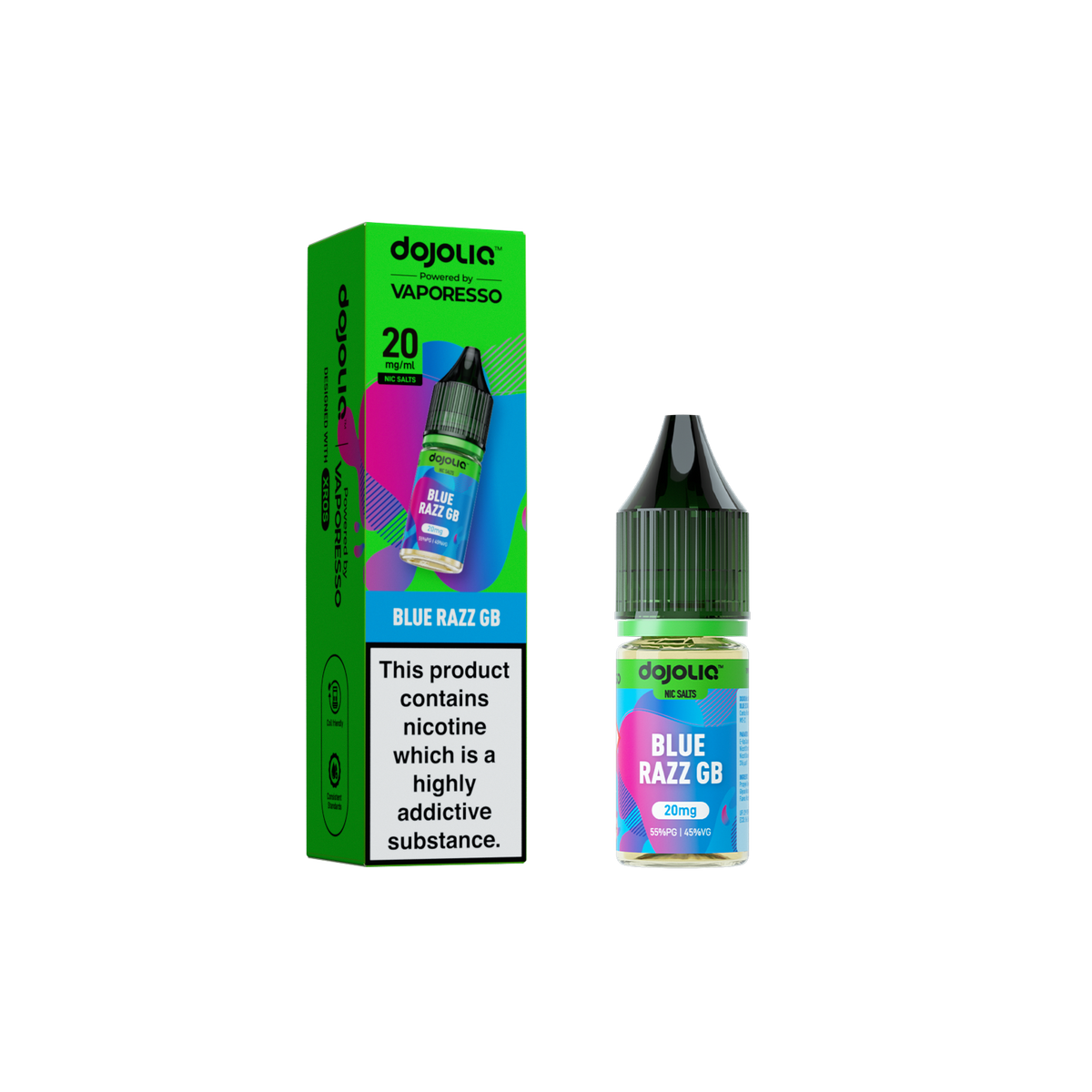 DojoLiq Blue Razz GB 10ml Nic Salt E-Liquid by Vaporesso
