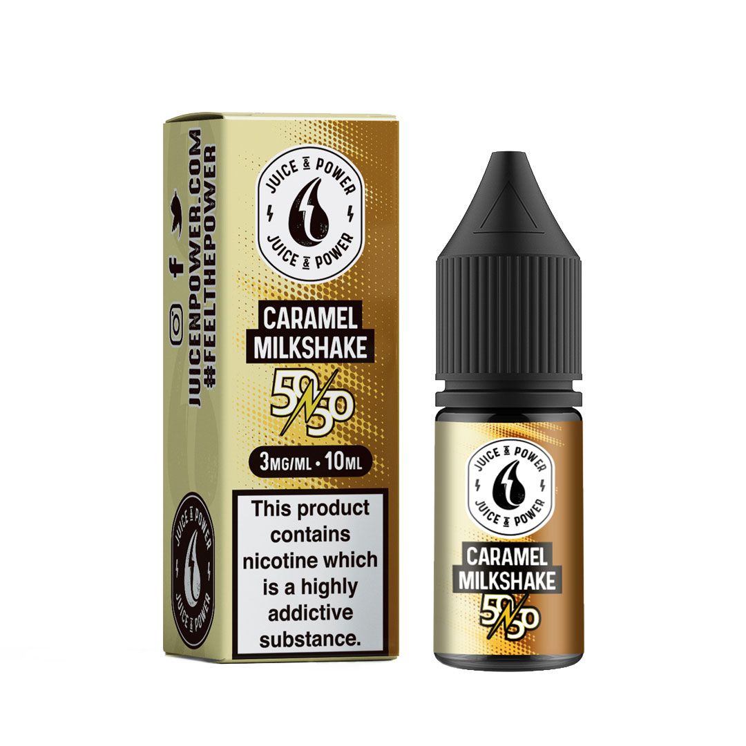 Caramel Milkshake Juice N Power E-Liquid 10ml | Vapestore UK Caramel Milkshake Juice N Power E-Liquid 10ml | Vapestore UK