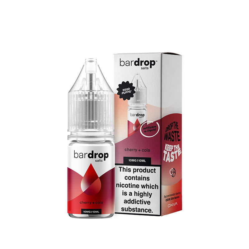 Bar Drop Cherry Cola 10ml Nic Salts E-Liquid