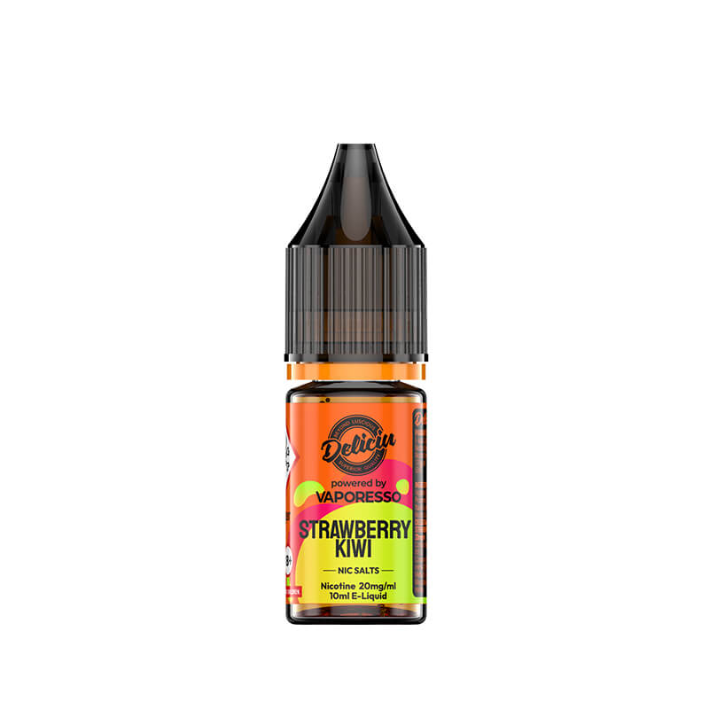 strawberry and kiwi vape juice Deliciu V2 Strawberry Kiwi 10ml Nic Salt E-Liquid by Vaporesso – Premium Vape Juice with Great Flavour