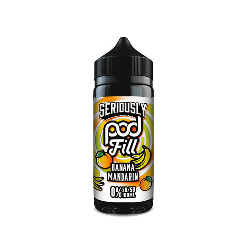 Doozy Vape Co Seriously Pod Fill Banana Mandarin 100ml Shortfill E-Liquid