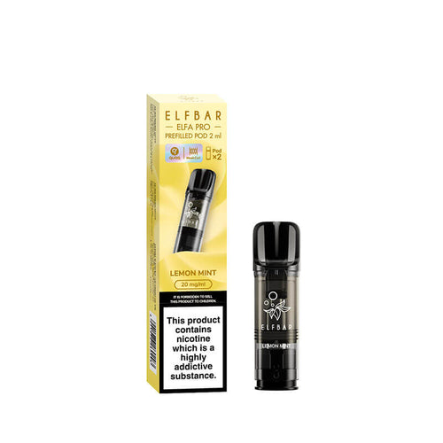 Elf Bar Elfa Pro Lemon Mint Prefilled Pod 20mg - 2 Pack