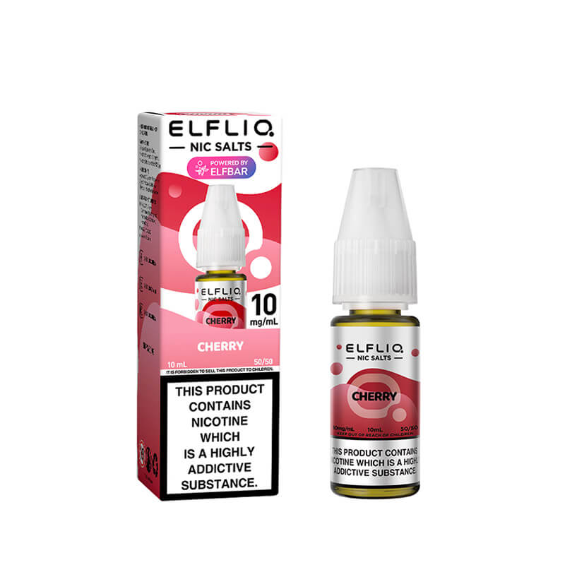 Elf Bar Elfliq Cherry 10ml Nic Salt E-Liquid | Vapestore UK