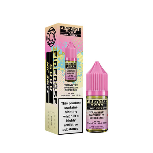 Elux Firerose 5000 Strawberry Watermelon Bubblegum 10ml Nic Salt E-Liquid