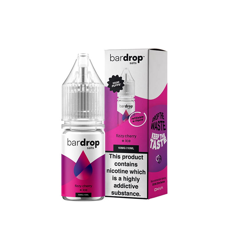 Bar Drop Fizzy Cherry Ice 10ml Nic Salts E-Liquid