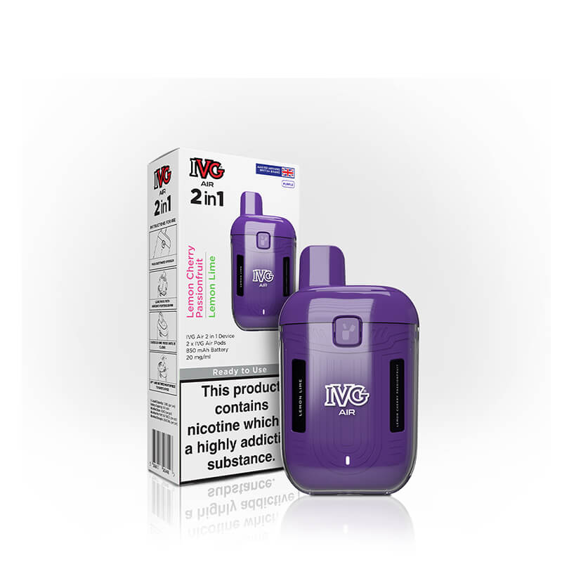 IVG Air 2-in-1 20mg Prefilled Rechargeable Pod Vape Kit | Vapestore UK IVG Air 2-in-1 20mg Prefilled Rechargeable Pod Vape Kit | Vapestore UK