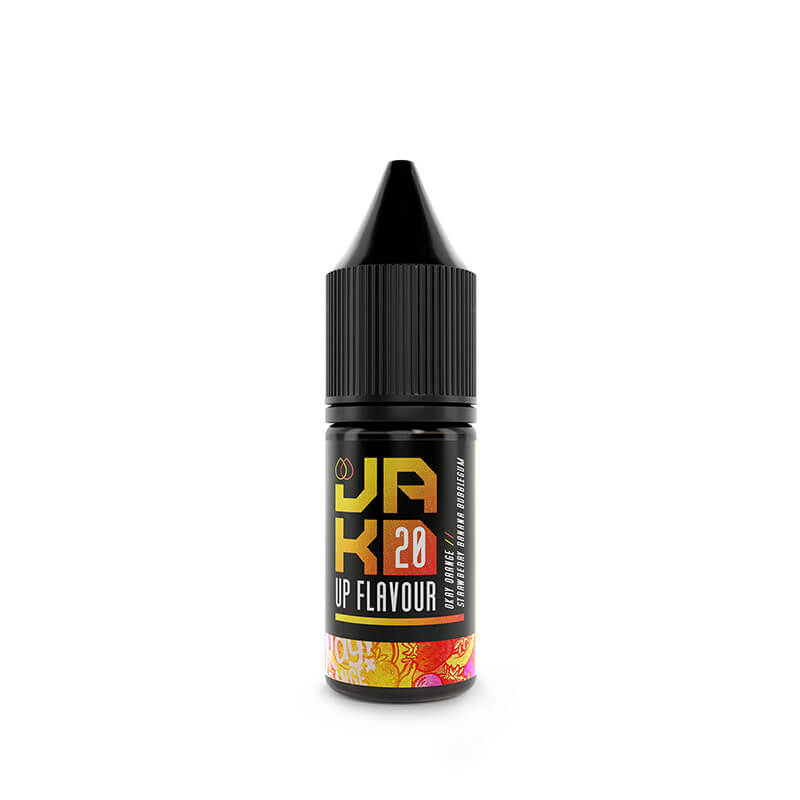 JAK'D Okay Orange! Strawberry Banana & Bubblegum 10ml Nic Salt E-Liquid