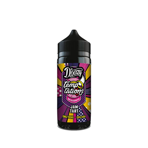 Doozy Vape Co Temptations Jam Tart 100ml Shortfill E-Liquid