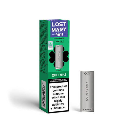 Lost Mary 4in1 Double Apple Prefilled Vape Pods 20mg - 2 Pods