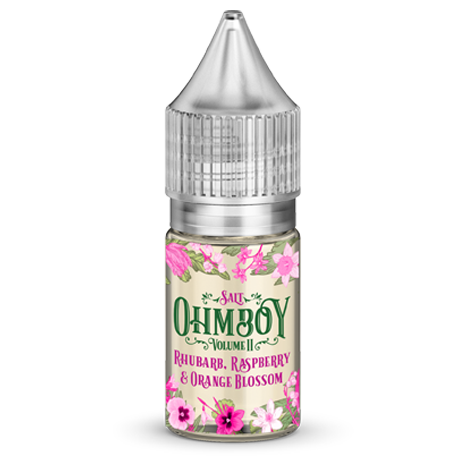 Ohm Boy Rhubarb Raspberry & Orange Blossom Nic Salt E-Liquid 20mg