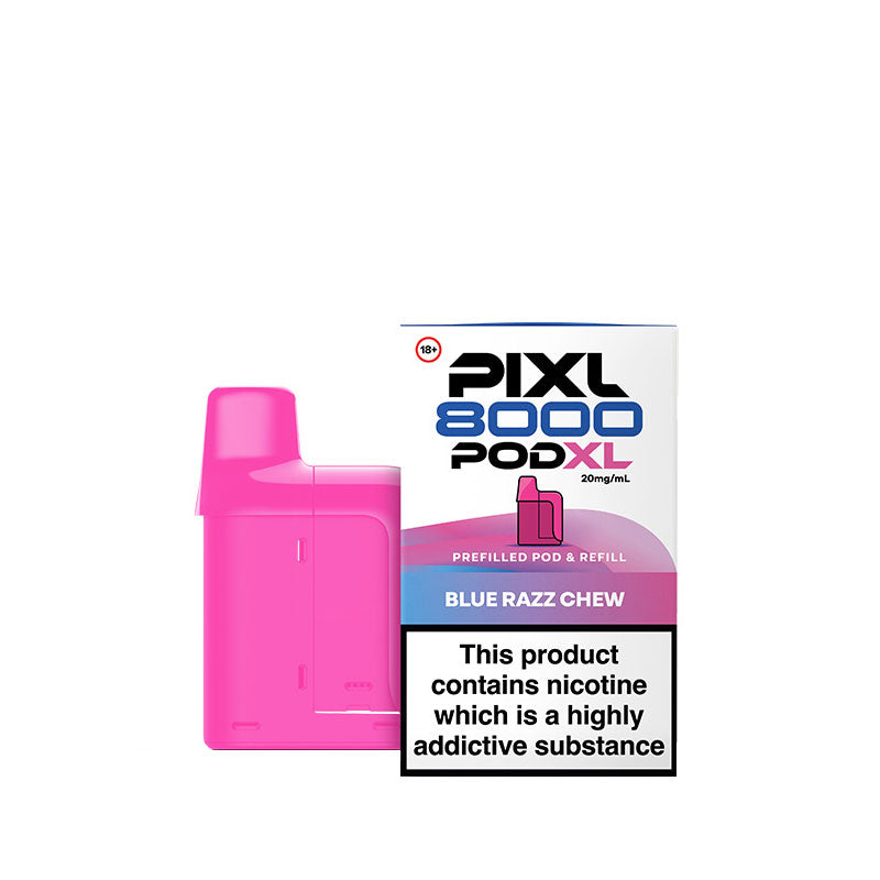 PIXL 8000 Blue Razz Chew Prefilled Pod + Refill