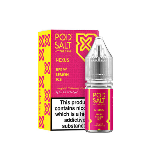 Pod Salt Nexus Berry Lemon Ice Nic Salt E-Liquid 10ml