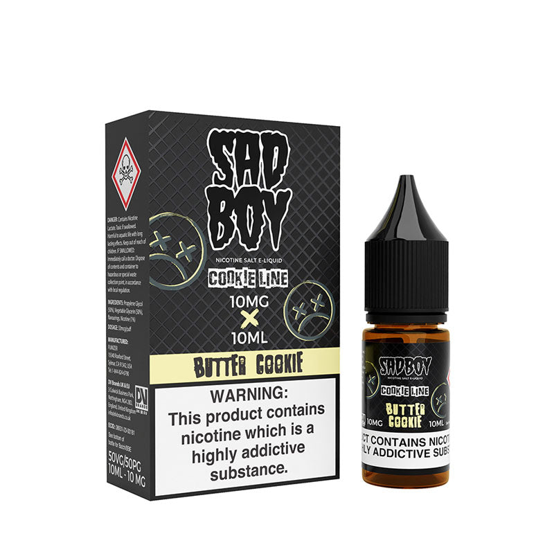 Sadboy Butter Cookie flavour Nic Salt E-liquid | Vapestore UK Sadboy Butter Cookie flavour Nic Salt E-liquid | Vapestore UK