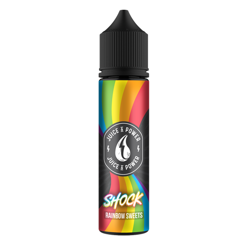 Juice N Power Shock Rainbow Sweets 50ml Shortfill E-Liquid