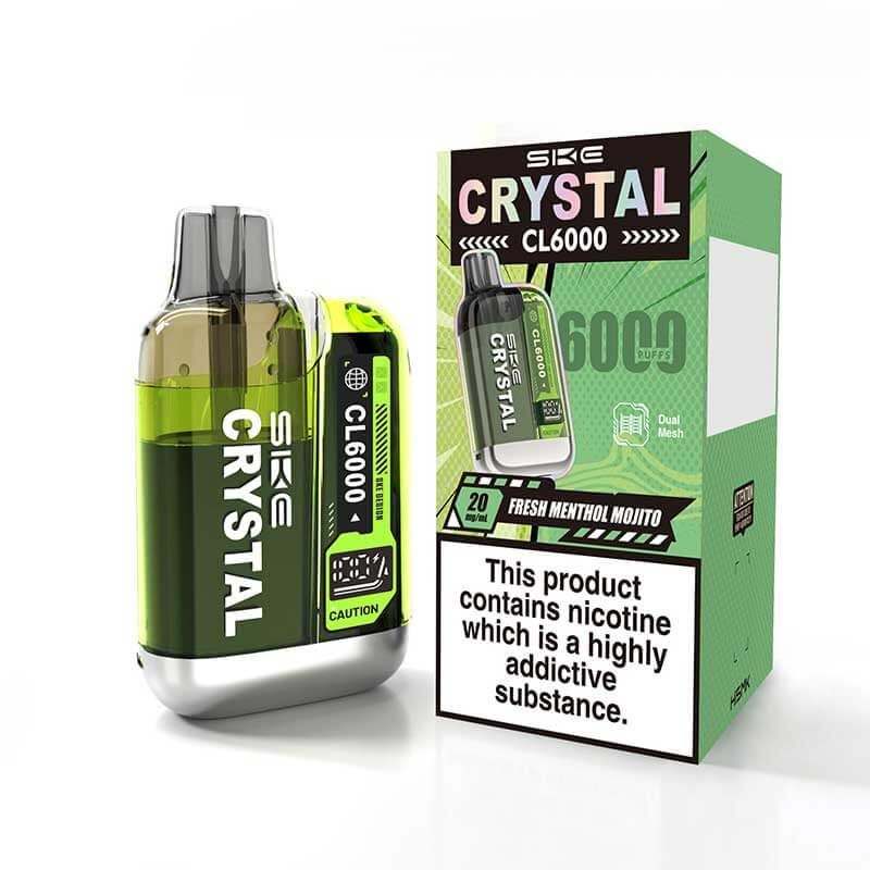 SKE Crystal CL6000 Prefilled Pod Vape Kit | Vapestore UK SKE Crystal CL6000 Prefilled Pod Vape Kit | Vapestore UK