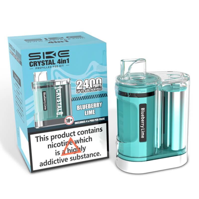 SKE Crystal 4 in 1 Vape | Prefilled Pod Kit | 2400 Puffs | Vapestore SKE Crystal 4 in 1 Vape | Prefilled Pod Kit | 2400 Puffs | Vapestore