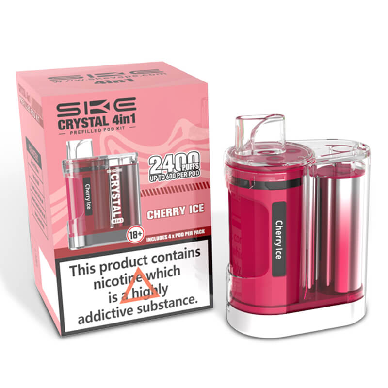 SKE Crystal 4 in 1 Vape | Prefilled Pod Kit | 2400 Puffs | Vapestore SKE Crystal 4 in 1 Vape | Prefilled Pod Kit | 2400 Puffs | Vapestore