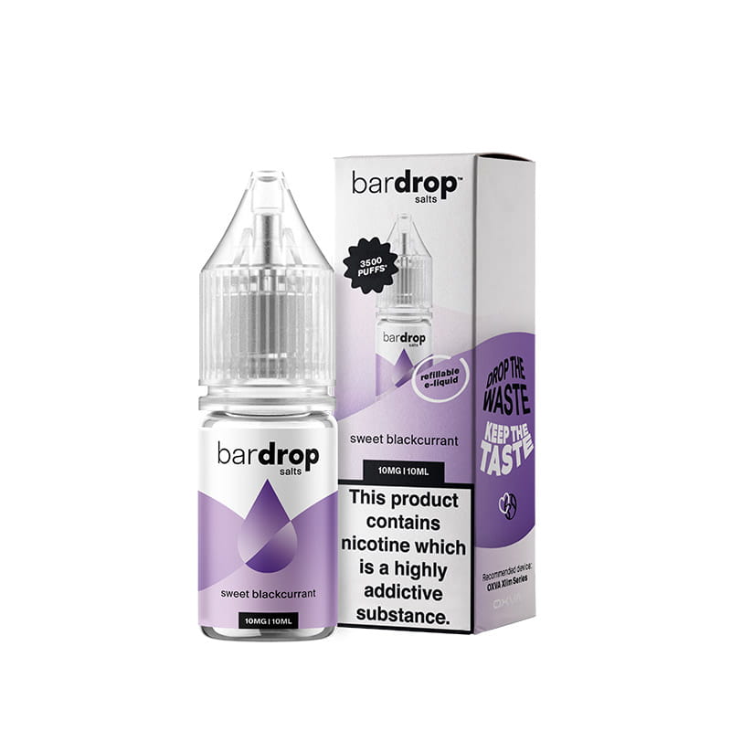 Bar Drop Sweet Blackcurrant 10ml Nic Salts E-Liquid