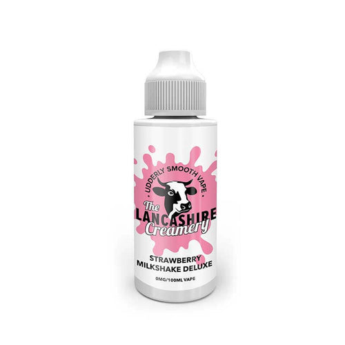 The Lancashire Creamery Strawberry Milkshake Deluxe 100ml Shortfill