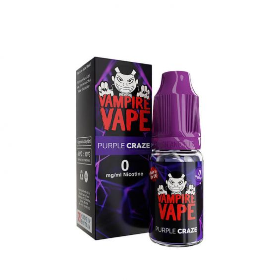 Vampire Vape Purple Craze 10ml E-Liquid Premium Vape Juice with Great Flavour | Vapestore UK Vampire Vape Purple Craze 10ml E-Liquid Premium Vape Juice with Great Flavour | Vapestore UK