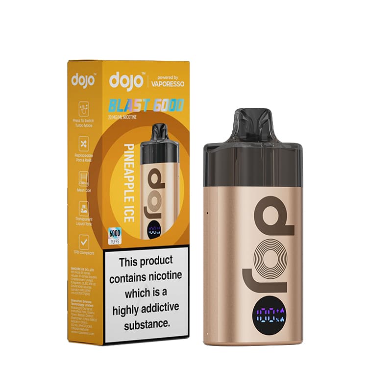 Vaporesso DOJO BLAST 6000 Prefilled Pod Vape Kit 20mg | Vapestore UK Vaporesso DOJO BLAST 6000 Prefilled Pod Vape Kit 20mg | Vapestore UK