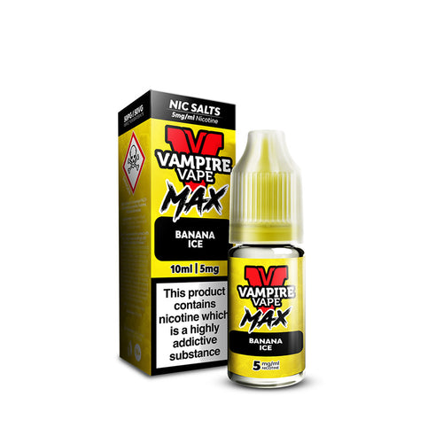 Vampire Vape MAX Banana Ice Nic Salt E-Liquid 10ml