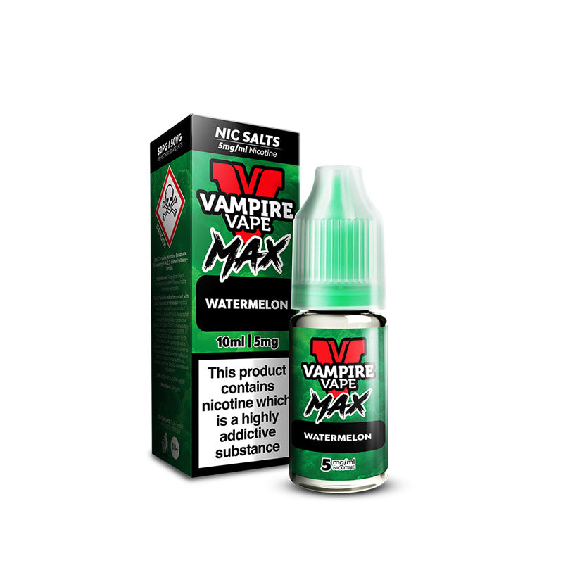 Vampire Vape MAX Watermelon Nic Salt E-Liquid 10ml