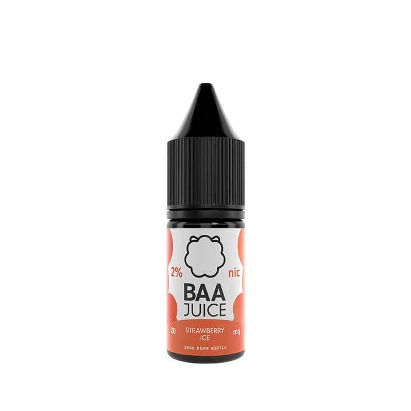 Baa Juice Strawberry Ice 10ml Nic Salt E-Liquid