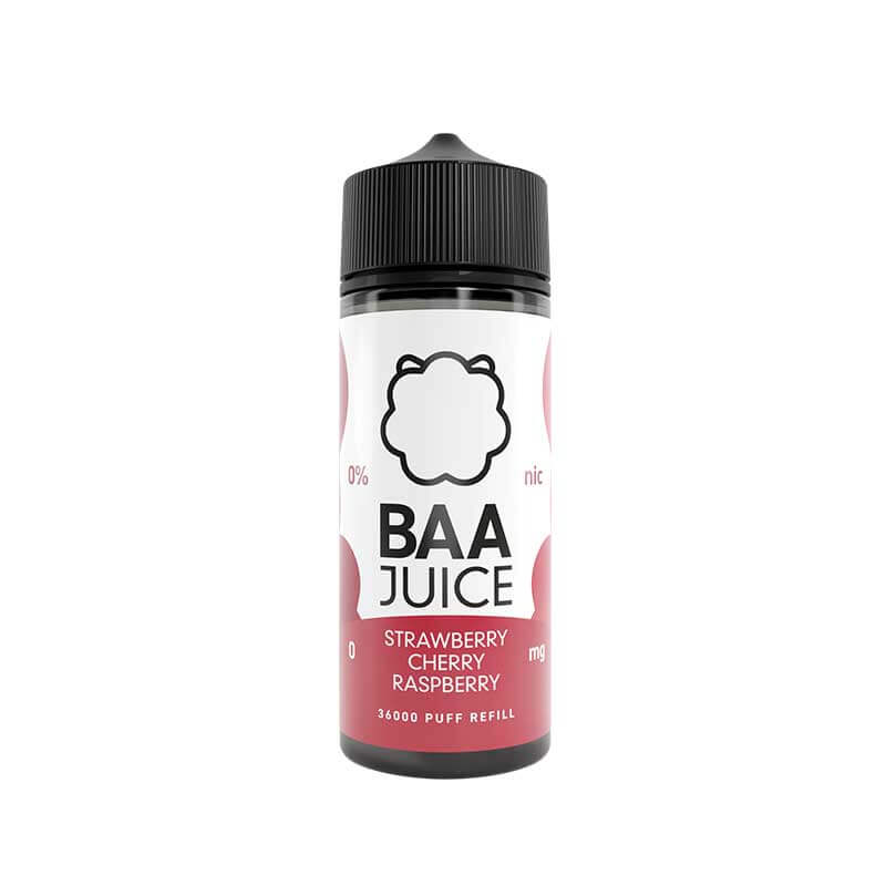 Baa Juice Strawberry Cherry Raspberry Shortfill 100ml E-Liquid