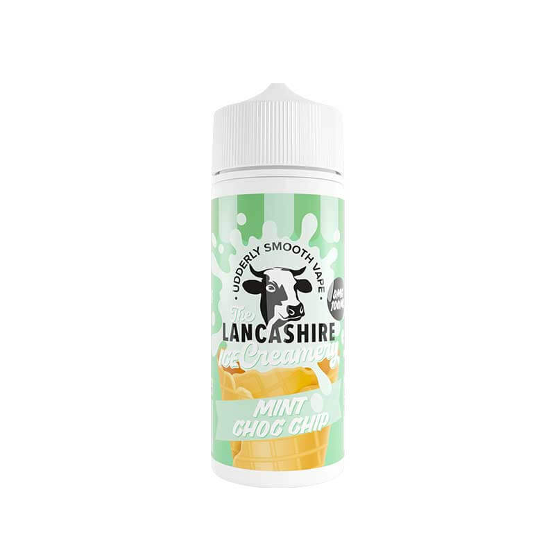 The Lancashire Creamery Ice Mint Choc Chip 100ml Shortfill