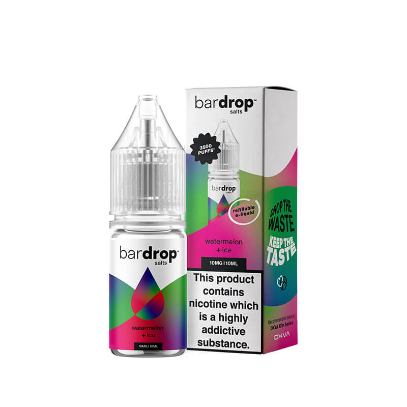 Bar Drop Watermelon Ice 10ml Nic Salts E-Liquid